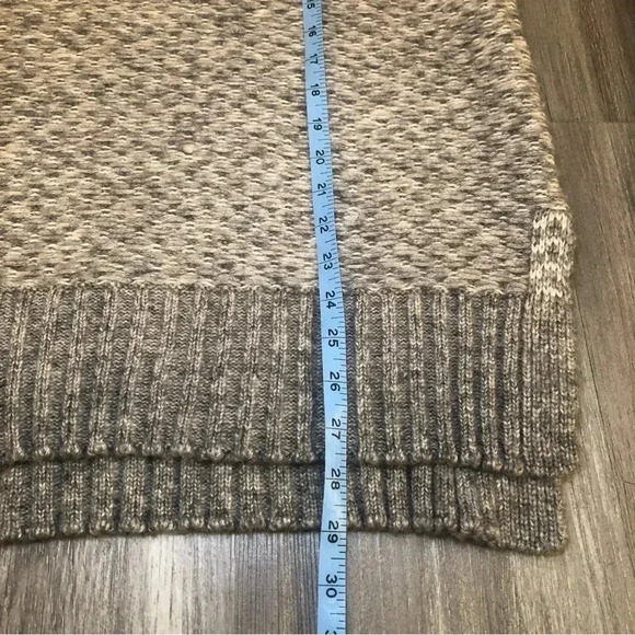 Banana Republic Soft Merino Wool Blend Heavy Knit Turtleneck Chunky Sweater M - Picture 7 of 10